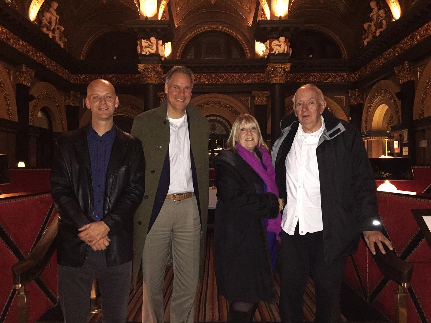Jay Foad, Paul Mansour, Flora & John Scholes at the Merchant Hotel, Belfast, 2018